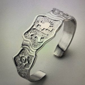 Jr silversmiths sterling Silver Cuff